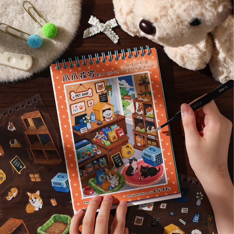 Wondrous Structures Series 3D Sticker Book featuring book designs for journaling, scrapbooking and collage