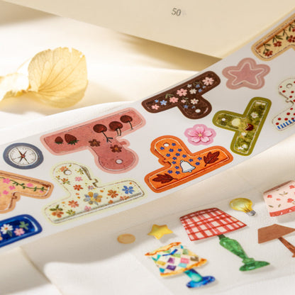 Small thing series Die Cutting Self-adhesive Tape for journaling, scrapbooking and collage