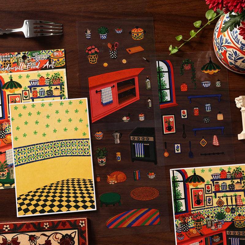 Art Residence Series 3D Sticker for journaling, scrapbooking and collage
