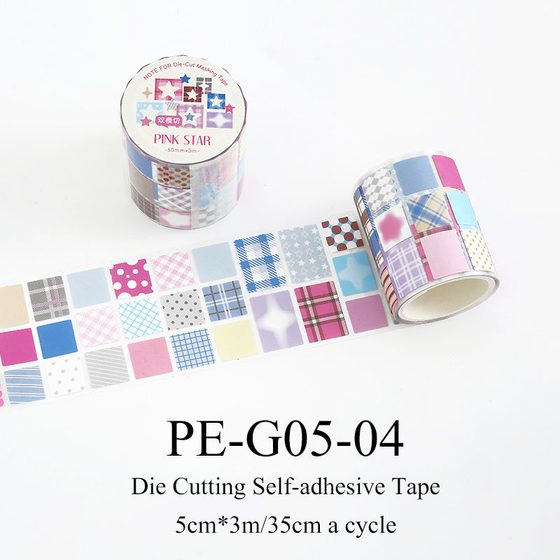 Colorful Classification Series Die Cutting Self-adhesive Tape