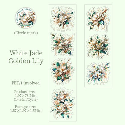 Flower Radiant Series Die Cutting PET Tape