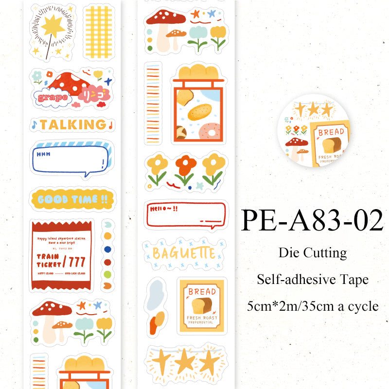 Half sugar market series Die Cutting Self-adhesive Tape