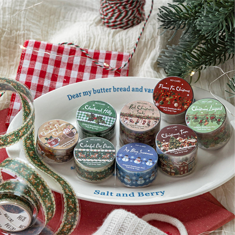 Christmas Plaid Series PET Tape