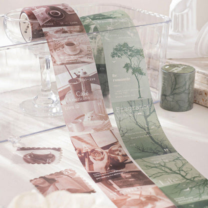 Halftone Light Shadow Series Sulfuric Acid Paper Tape featuring shadow, and light designs for journaling, scrapbooking and collage