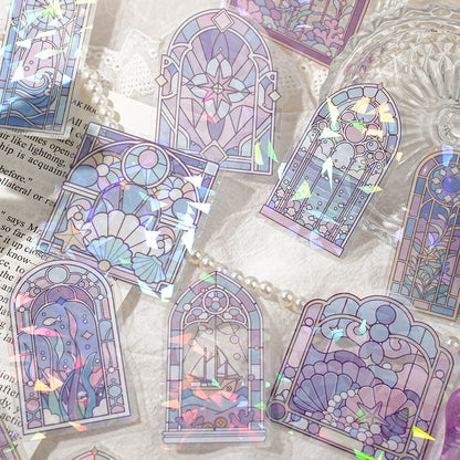Window Shadow Palette Series Sticker featuring shadow, and wind designs for journaling, scrapbooking and collage