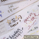 Whole Roll 3cm*3m Star Messages Die Cutting Washi/Fog PET Tape