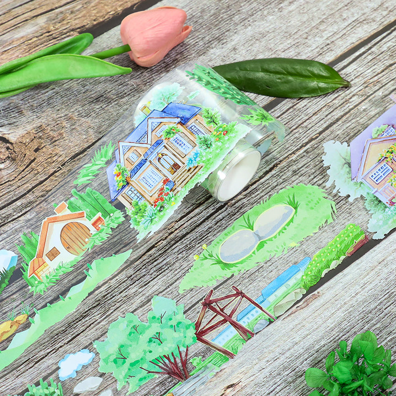 Spring is in full bloom PET Tape featuring spring designs for journaling, scrapbooking and collage