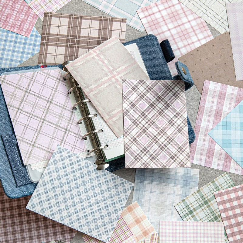 Plaid Market Material Paper