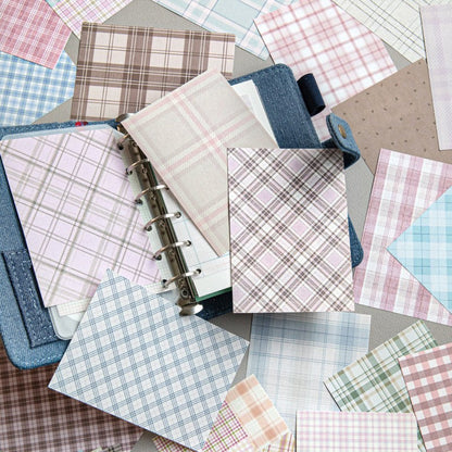 Plaid Market Material Paper