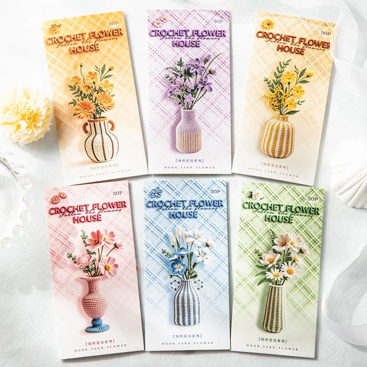 Crochet Flower Cottage Sticker Pack