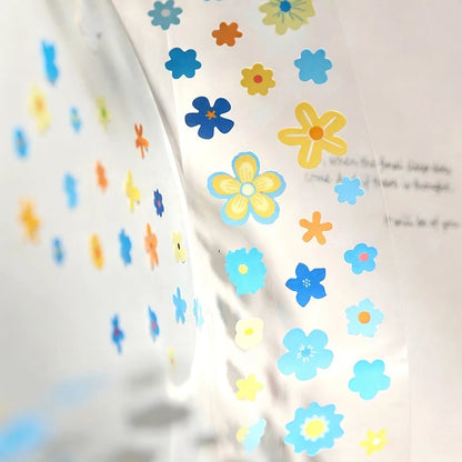 Flower Gathering Die-Cut Decorative Tape