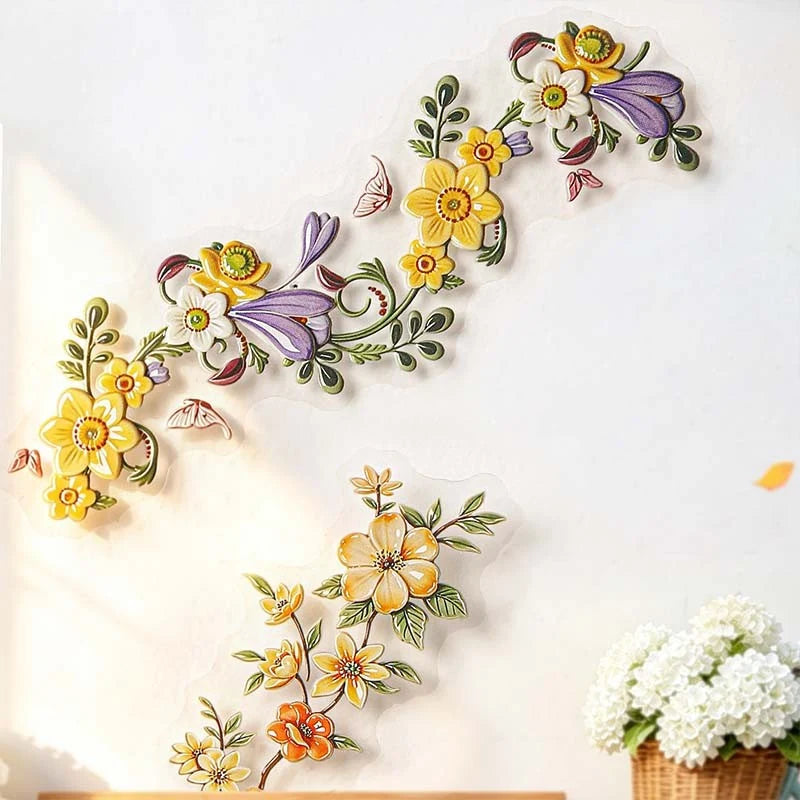 Porcelain Blossom Branch Sticker Pack
