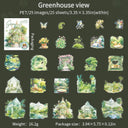 Green Garden White-Ink PET Sticker Pack