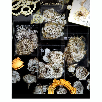Gilded Floral PET Sticker Tape