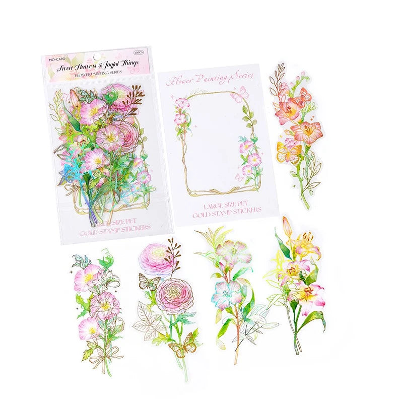 Painted Floral Collection Sticker Pack