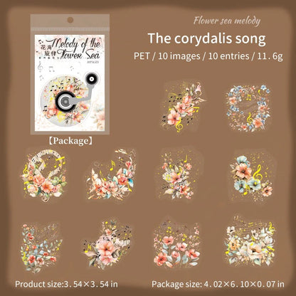 Floral Sea Melody Sticker Pack