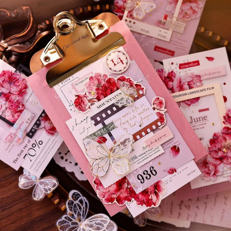 Peony Vintage PET & Washi Tape