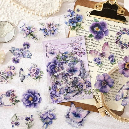 Vintage Floral Sticker Set – 20 Pieces