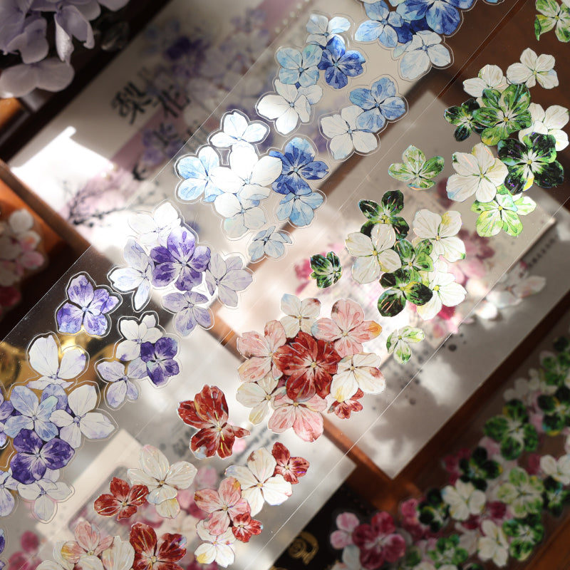 Starry Flower Sea Die-Cutting Washi Tape - Whole Roll 5cm×6m