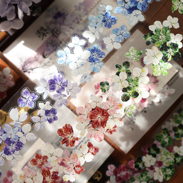Starry Flower Sea Die-Cutting Washi Tape - Whole Roll 5cm×6m