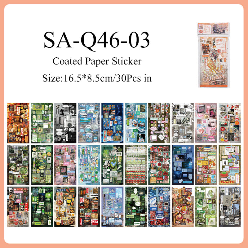 Old Memories Dreams Series Sticker Book