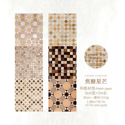 Lijiu Color Brick Series Washi Tape