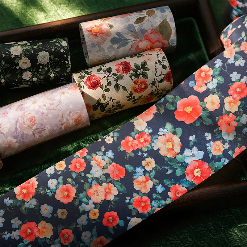 Blooming Camellia Flower Series Washi Tape