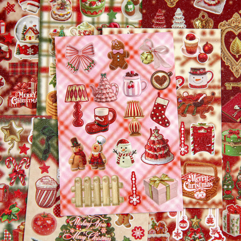 Holiday Limited Edition Series Sticker Book featuring book designs for journaling, scrapbooking and collage