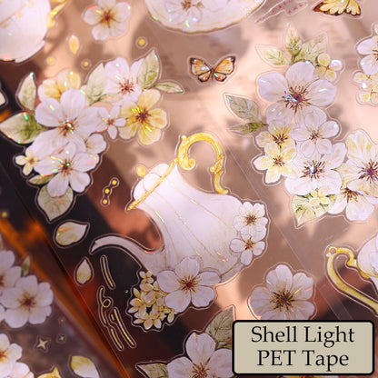 The flower in the cup Die-Cutting Washi Tape - Sample 150cm