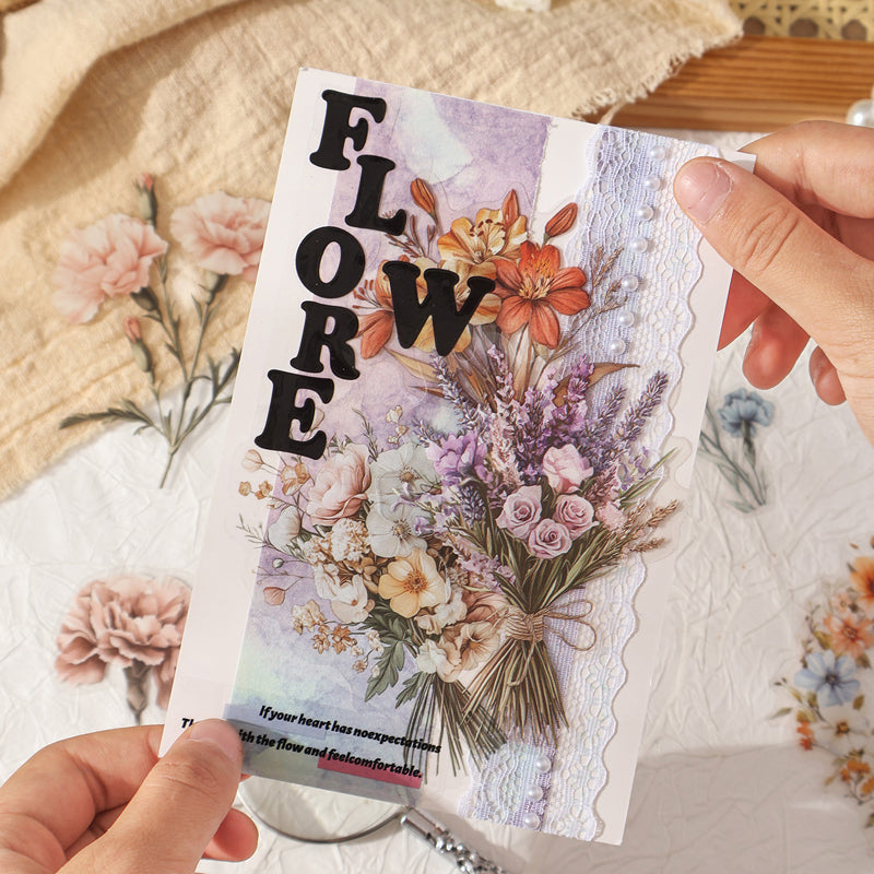 Retro Floral Sticker