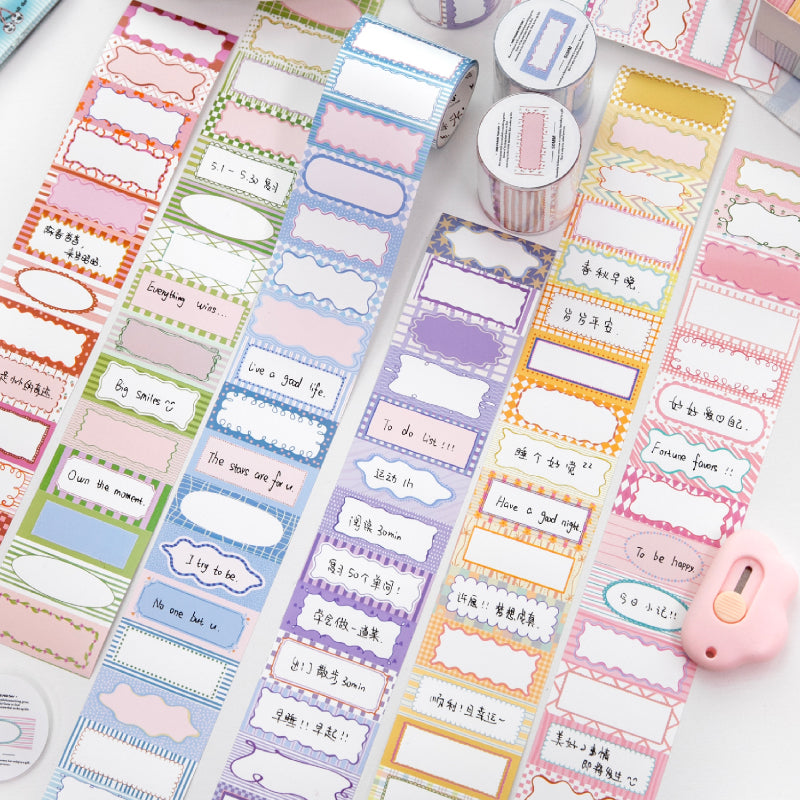 Notes from Salt Island Die Cutting Synthetic Paper Tape featuring island designs for journaling, scrapbooking and collage
