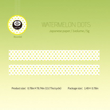 Dot Pattern Diary Series Washi Tape