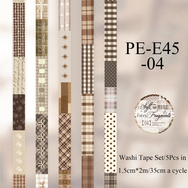 Fabric Fragment Series Washi Tape Set