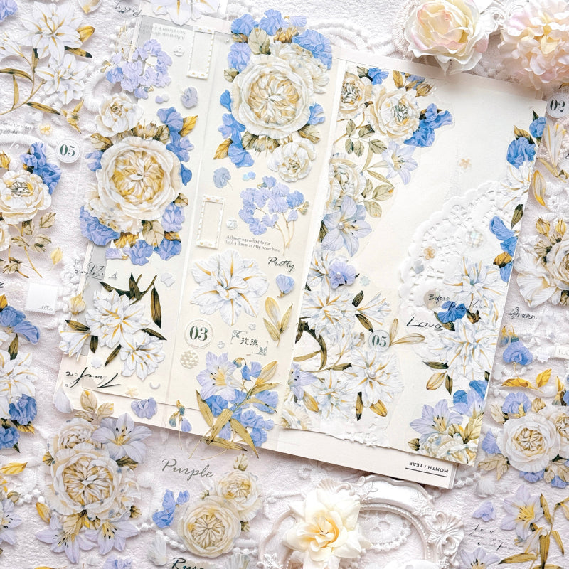 6cm*125cm Blue Mood Washi/PET Tape
