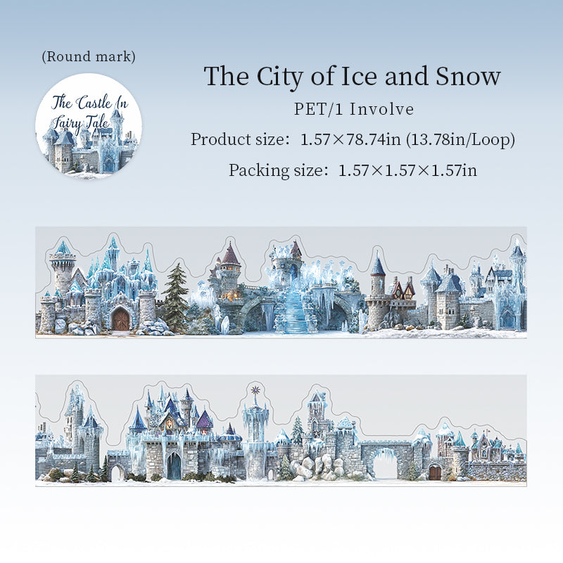 Fairy Tales Castles Series Die Cutting PET Tape