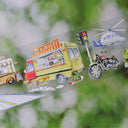 Rouleau entier de ruban adhésif PET 6 cm × 5 m « Slow Train Time »