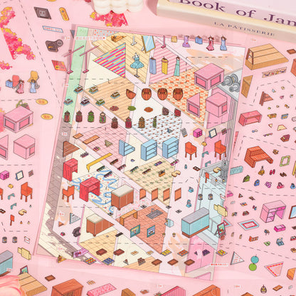 Secret Realm Series 3D Sticker featuring secret designs for journaling, scrapbooking and collage