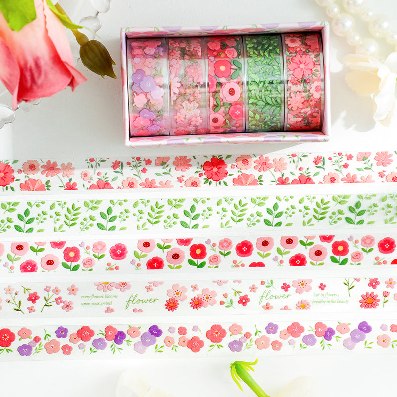 Chilin Flower Blooming Series PET Tape Set
