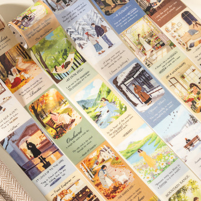 Relaxing Holiday Series Die Cutting PET Tape for journaling, scrapbooking and collage