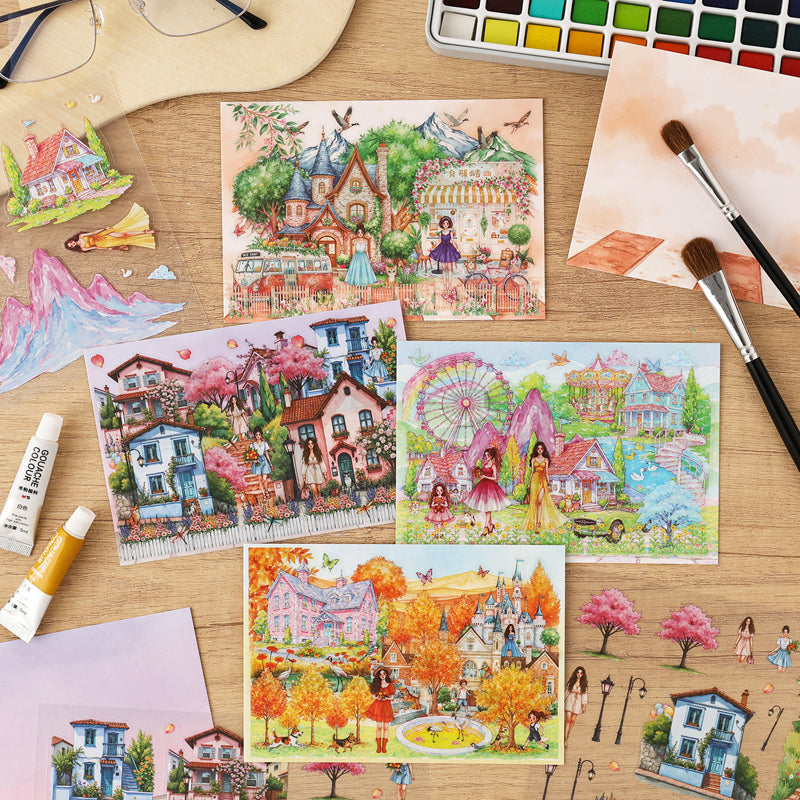 Flower Garden Tour Sticker Book