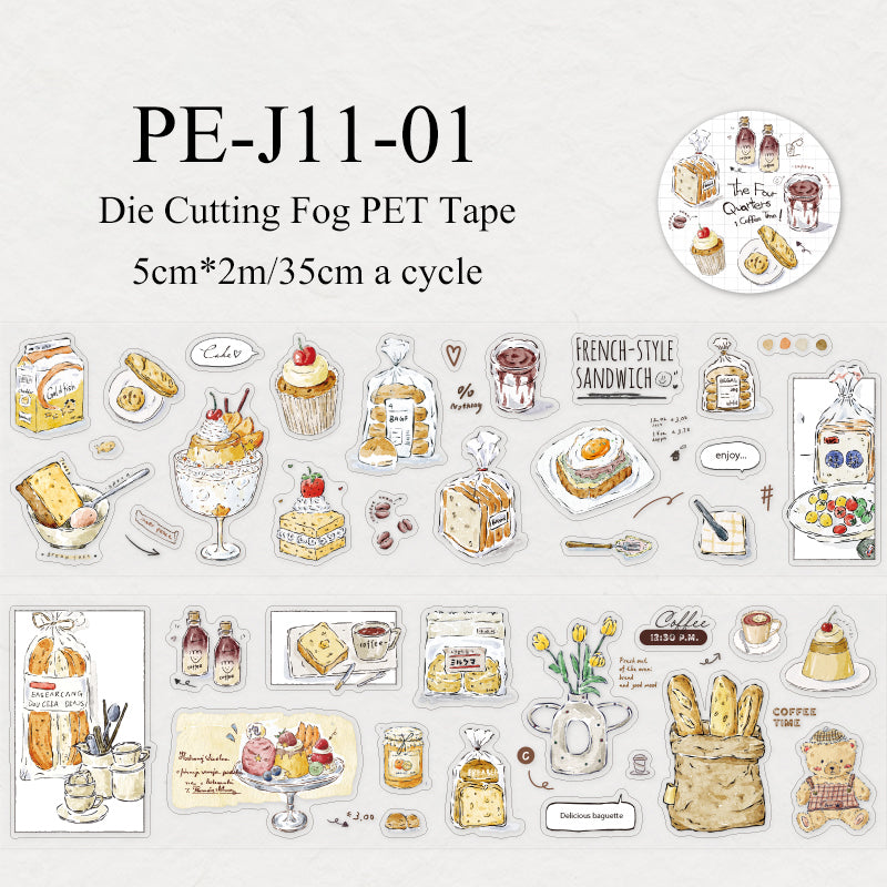 Four Seasons Day Series Die Cutting Fog PET Tape