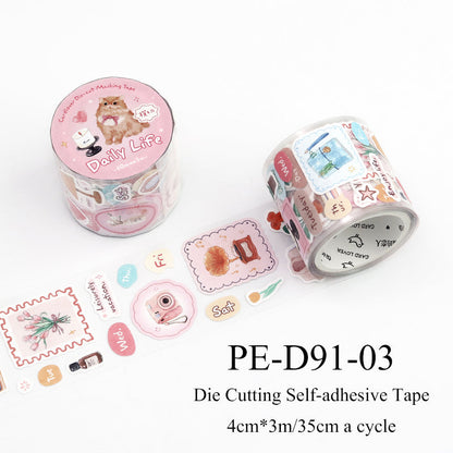 Healing Checklist Series Die Cutting Self-adhesive Tape