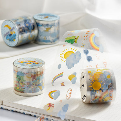 Weather Forecast Series Die Cutting PET Tape for journaling, scrapbooking and collage