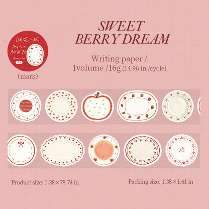 Floral Small Frame Series Die Cutting Writing Tape