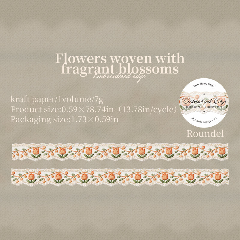 Embroidered Edge Series Kraft Paper Tape