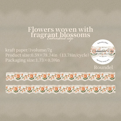 Embroidered Edge Series Kraft Paper Tape
