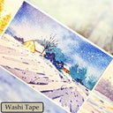 Whole Roll 6.5cm*5m Stars sleeping Die Cutting Washi/PET/Fog PET Tape