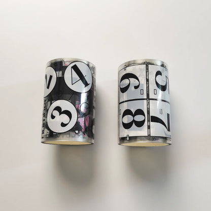 English Letters Series PET Tape featuring letter designs for journaling, scrapbooking and collage