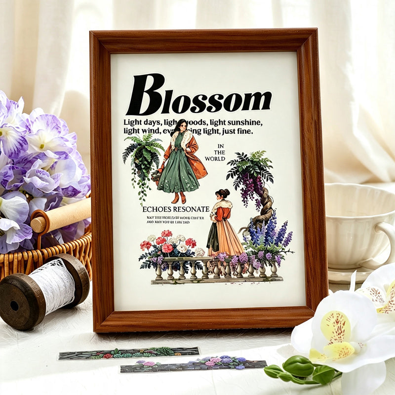 Flower Wall Sermon Series Sticker featuring flower designs for journaling, scrapbooking and collage