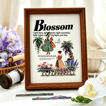Flower Wall Sermon Series Sticker featuring flower designs for journaling, scrapbooking and collage